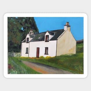 A Highland House, Scotland Sticker